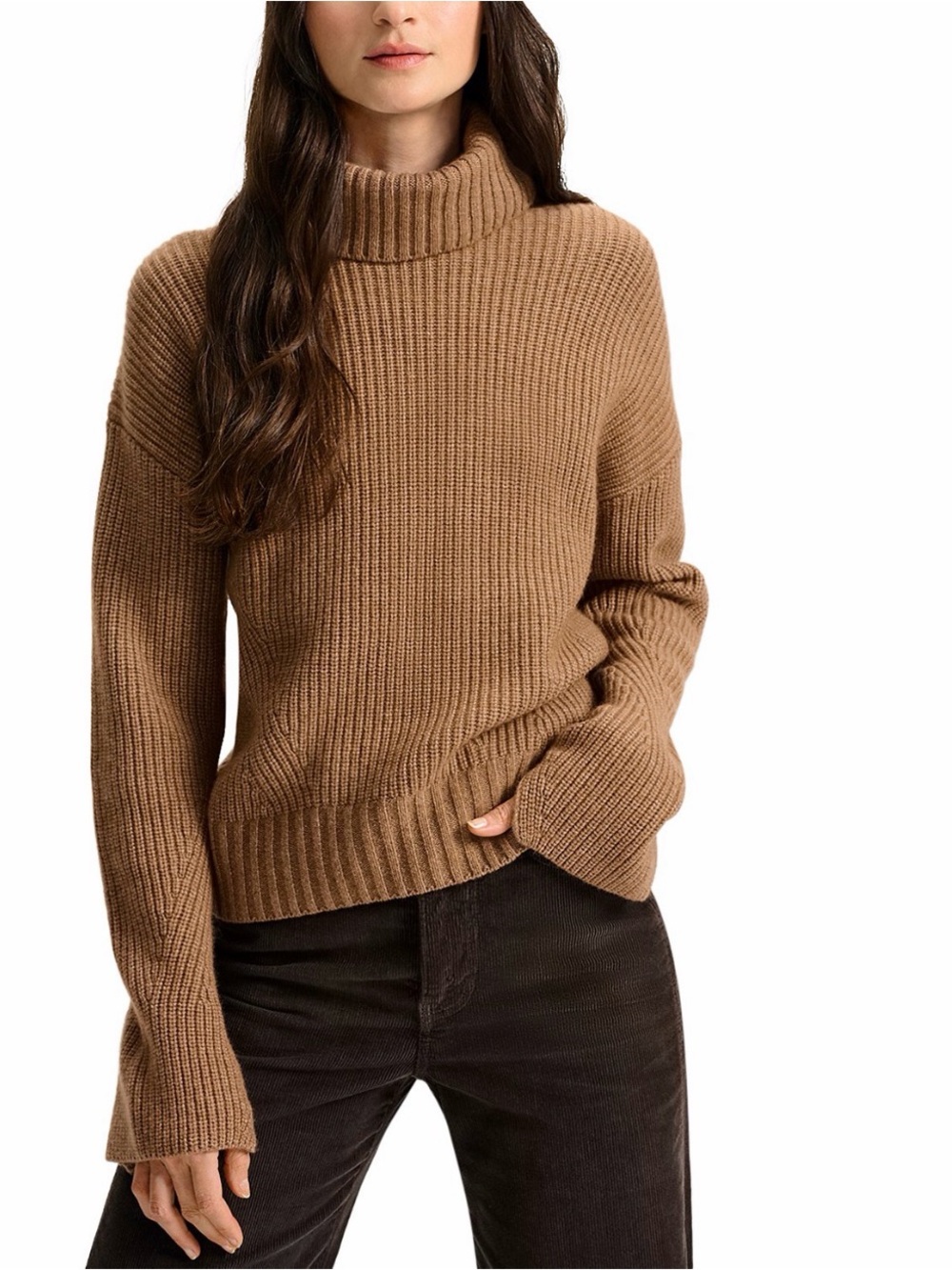 Veronica Beard Matilda Sweater Dark Acorn  Cashmere Wool Size Small